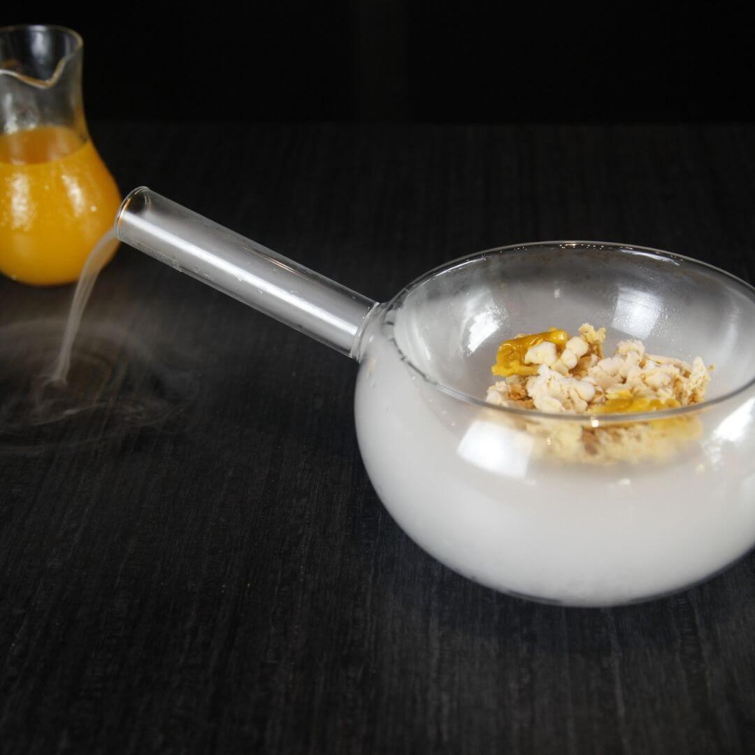 Indian dessert reimagined using molecular gastronomy